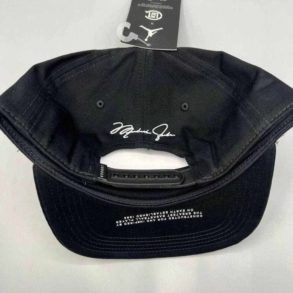 Air Jordan x Clot Hat Men Black Edison Chen Jumpman Snapback Cap Bulls New